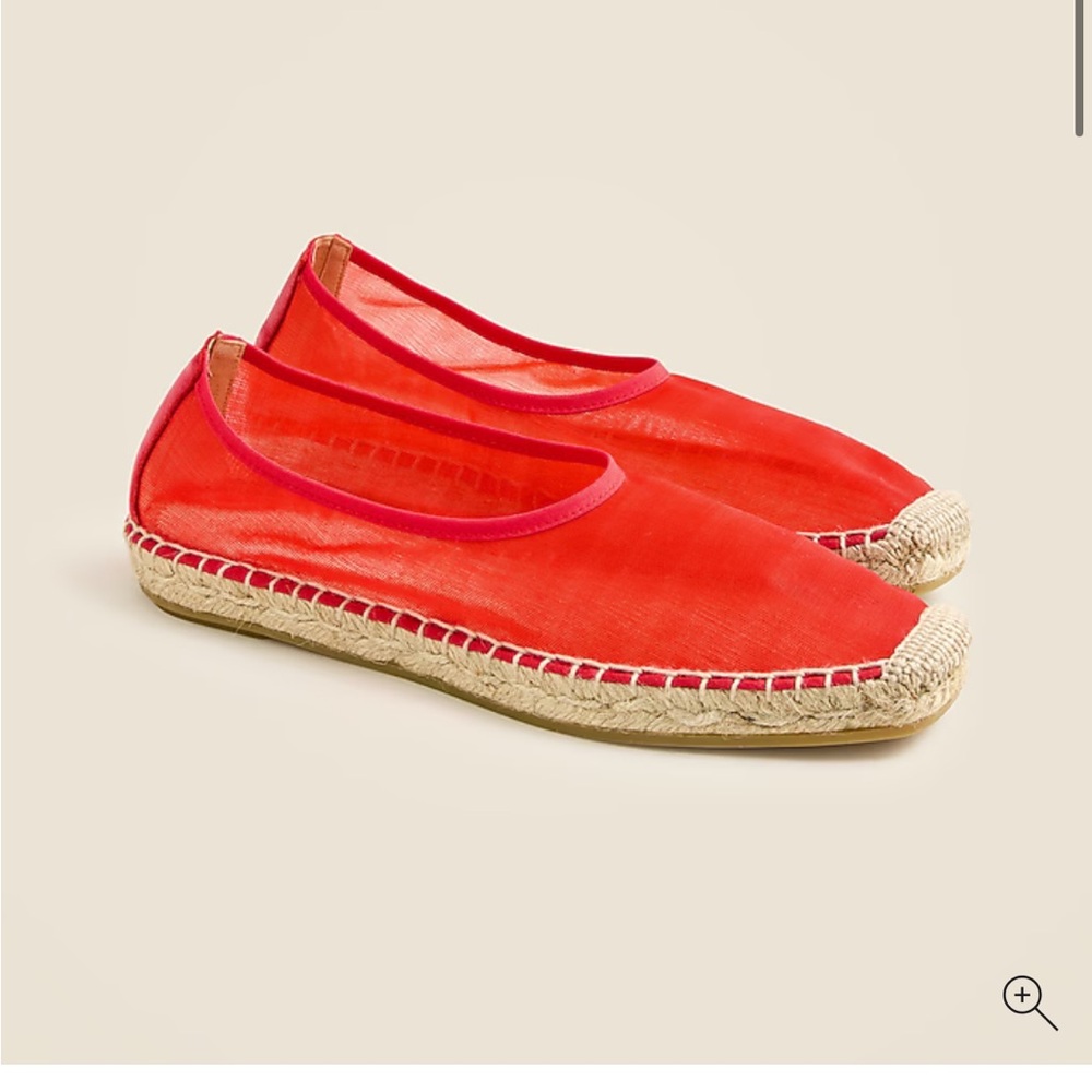 NIB J Crew mesh espadrilles